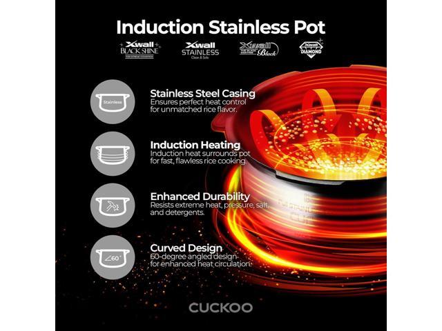 CUCKOO CRP-EHSS0309FG 3-Cup (Uncooked) / 6-Cup (Cooked) Induction Heating Pressure Rice Cooker with Nonstick Inner Pot, 16 Menu Modes, Fuzzy Logic...