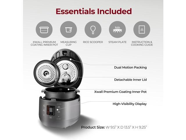 CUCKOO CRP-ST0609FG 6-Cup (Uncooked) / 12-Cup (Cooked) Twin Pressure Rice Cooker & Warmer with Nonstick Inner Pot, 16 Menu Options, 3 Voice Guide,...