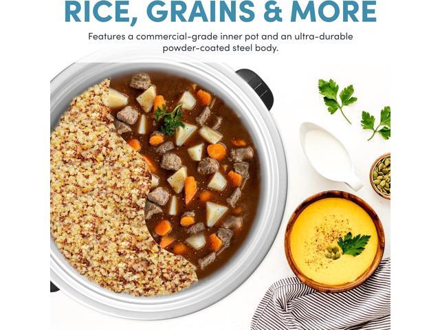 Aroma Housewares Commercial 60-Cup (Cooked) / 14Qt. Rice & Grain Cooker (ARC-1430E), White