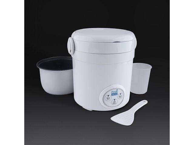 Aroma Housewares (MRC-903D) Mi 3-Cup (Cooked) (1.5-Cup UNCOOKED) Digital Cool Touch Mini Rice Cooker,White