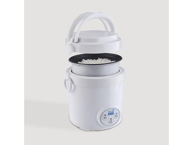 Aroma Housewares (MRC-903D) Mi 3-Cup (Cooked) (1.5-Cup UNCOOKED) Digital Cool Touch Mini Rice Cooker,White