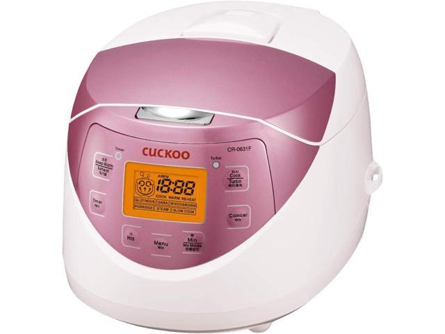 CUCKOO CR-0631F 6-Cup (Uncooked) / 12-Cup (Cooked) Micom Rice Cooker with Nonstick Inner Pot, 7 Menu Modes, LCD Display, Fuzzy Logic Tech, Auto...