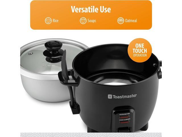 Toastmaster 10-Cup Electric Rice Cooker (5 cups uncooked), Black, TM-101RCCN
