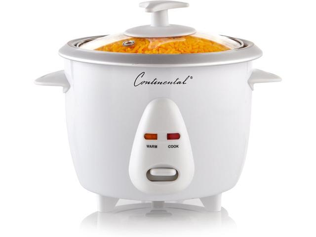Continental Electric CE23201 6 Cooker, uncooked rice, 3-Cup (Cooked), White