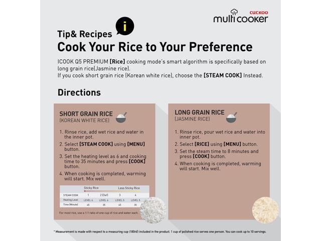 5QT Cuckoo Electric Pressure Cooker with 10 Menu Options and Stainless Steel Pot, GOLD / WHITE