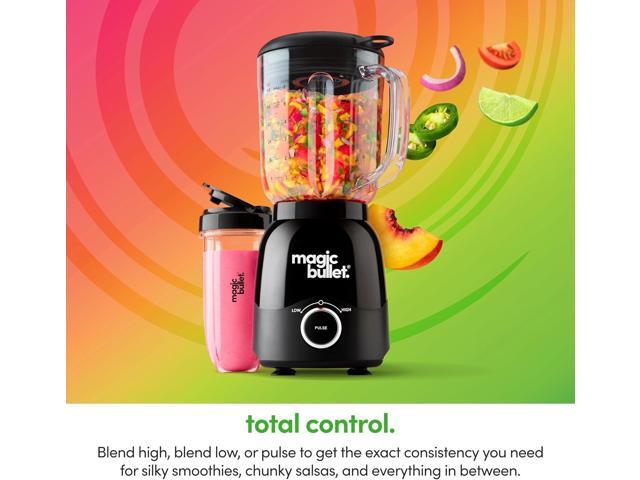 magic bullet Combo Blender, 48oz Pitcher, Blending Cup, Simple Speed Dial MBF50200AK