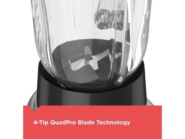 BLACK+DECKER PowerCrush Countertop Blender, 6-Cup Glass Jar, For Smoothies and More, Stainless Steel Blade, 4 Speed Settings to Puree, Crush Ice,...