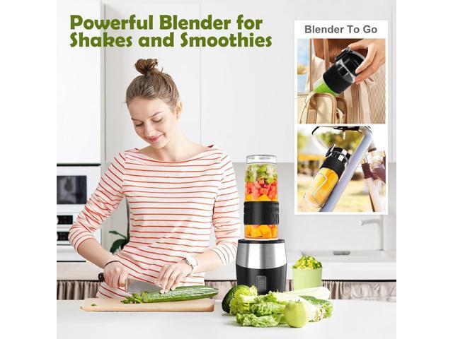 Blender and Food Processor Combo, Blender for Shakes and Smoothies, Personal Blender Small Blender, Suitable for Kitchen, Home, 700W Electric...