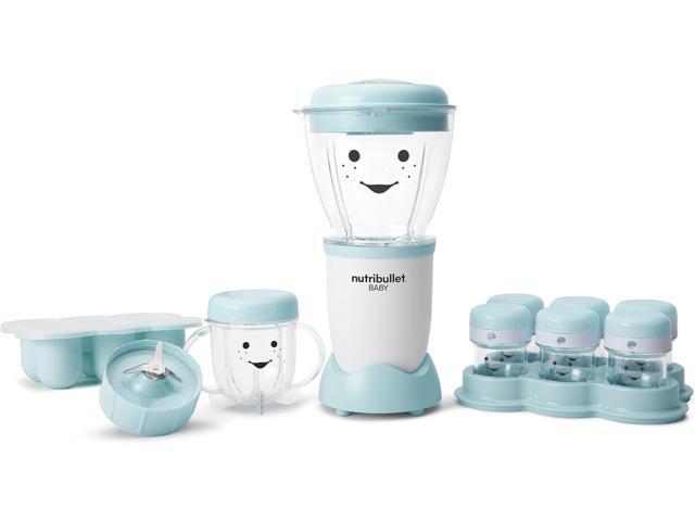 NutriBullet NBY-50100 Baby Complete Food-Making System, 32-Oz, White, Blue, Clear
