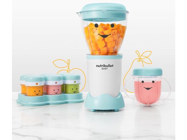 NutriBullet NBY-50100 Baby Complete Food-Making System, 32-Oz, White, Blue, Clear