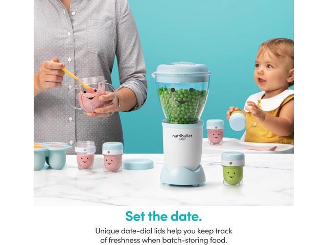NutriBullet NBY-50100 Baby Complete Food-Making System, 32-Oz, White, Blue, Clear