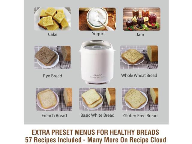 KITCHENARM 19-in-1 HANDY Bread Machine with Homemade Cycle and Gluten Free Setting - Beginner Friendly 2LB 1.5LB 1LB White Bread Maker Machine with...