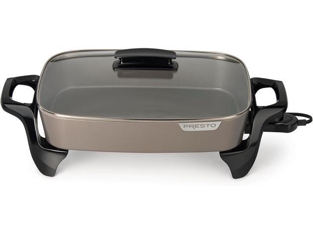 Presto 06856 16-Inch Ceramic Electric Skillet, Grey