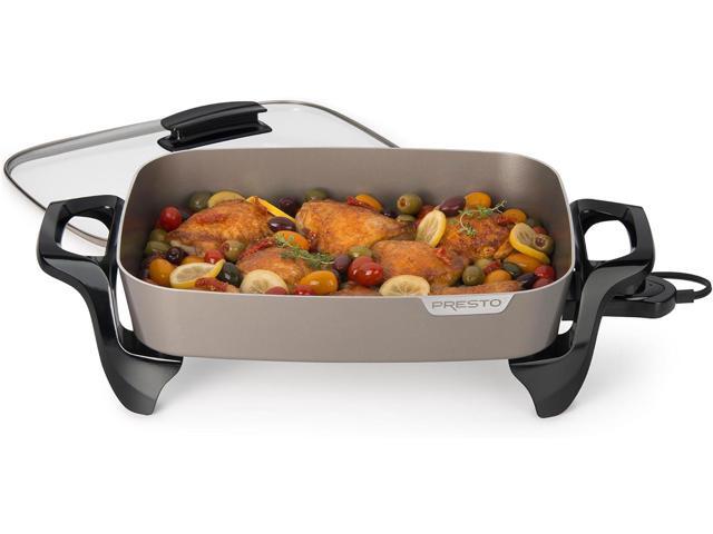 Presto 06856 16-Inch Ceramic Electric Skillet, Grey