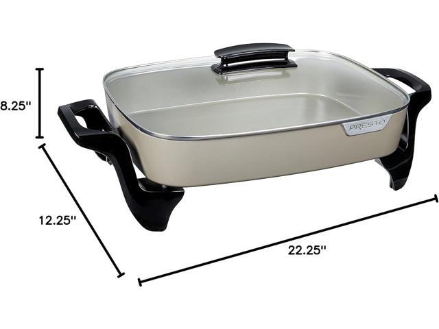 Presto 06856 16-Inch Ceramic Electric Skillet, Grey