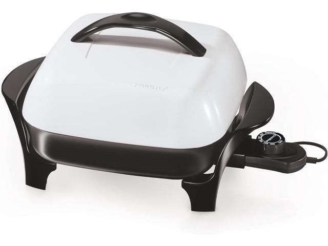 Presto 06620 11-Inch Electric Skillet,Black/White