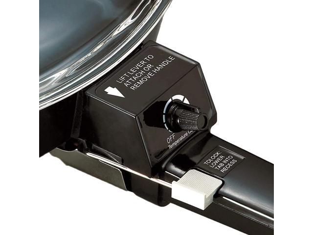 Brentwood SK-45 6' Non-Stick Electric Skillet with Glass Lid, Black, 7.7'D x 9'W x 6.6'H