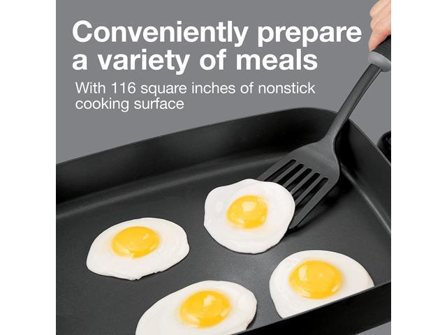 Proctor Silex Electric Skillet with Lid, 116 sq. in. Nonstick Cooking Surface for Frying, Sauteing, Simmering and Braising, Adjustable Temp 200° to...