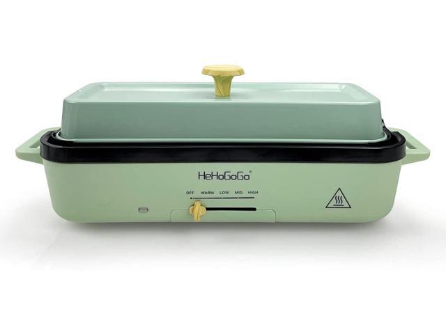 Multifunctional Electric Griddle Electric Skillet Nonstick Baking Maker with 2 Interchangeable Pan Takoyaki Maker Cake Pop Grill Maker Fried Steak