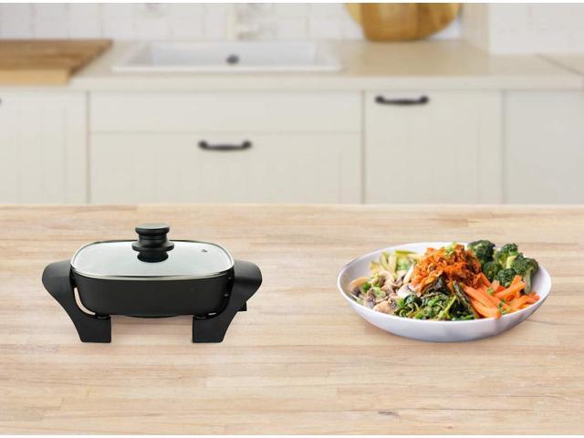 8-Inch Nonstick Electric Skillet with Glass Lid