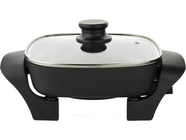 8-Inch Nonstick Electric Skillet with Glass Lid