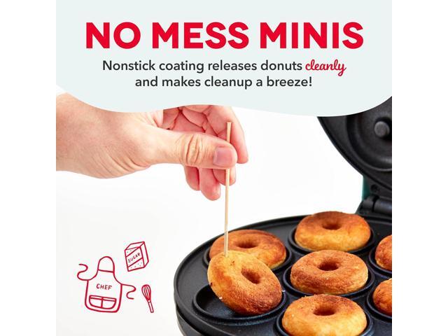 DASH Mini Donut Maker Machine for Kid-Friendly Breakfast, Snacks, Desserts & More with Non-stick Surface, Makes 7 Doughnuts - Aqua