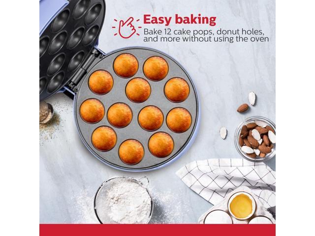 Holstein Housewares Cake Pop Maker, Lavender - Makes 12 Cake Pops, Non-Stick Coating, Perfect for Birthday and Holiday Parties