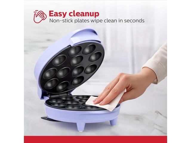 Holstein Housewares Cake Pop Maker, Lavender - Makes 12 Cake Pops, Non-Stick Coating, Perfect for Birthday and Holiday Parties