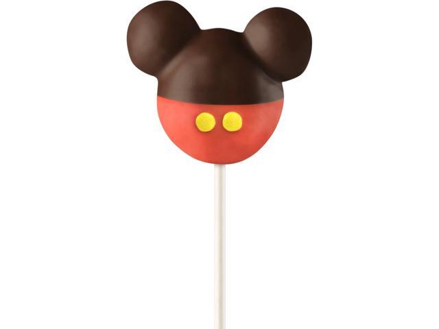 Disney Mickey Mouse Cake Pop Maker by Select Brands - Includes Maker, 25 Sticks, Piping Bag & Recipes - Gifts for Disney Lovers - Makes 4 Mickey...