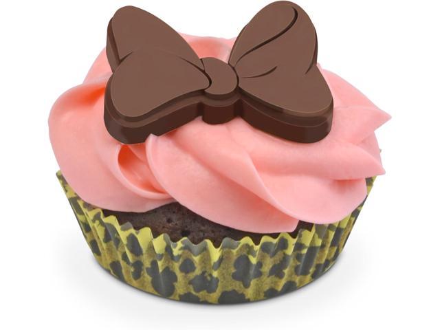Disney Minnie Mouse Mini Cupcake Maker with Liners by Select Brands - with 100 Liners for Baking - Includes Candy Bow Mold & Recipes - Makes 4 Mini...