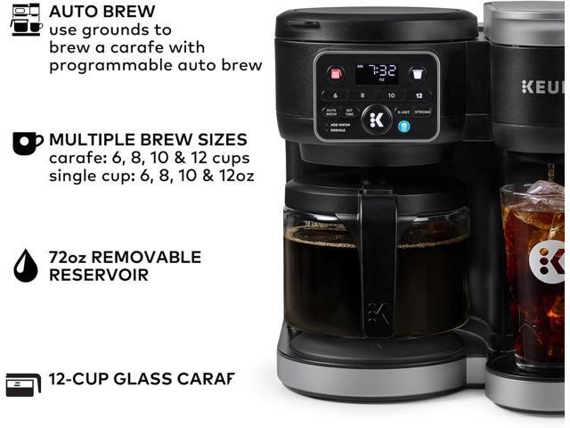 Keurig K-Duo Hot & Iced Single Serve & Carafe Coffee Maker, MultiStream Technology, 72oz Reservoir (Gen 2)