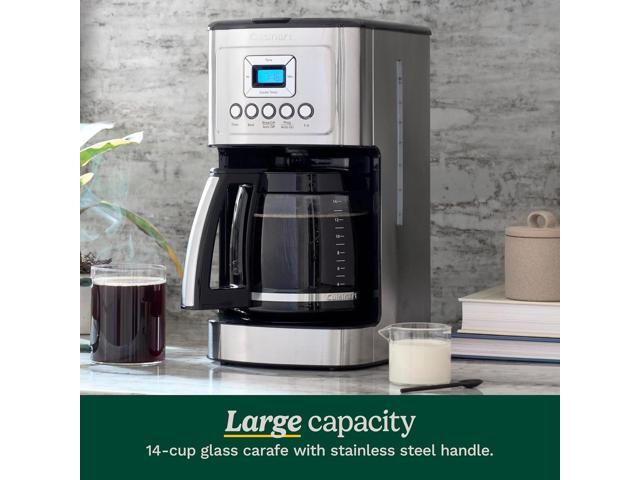 Cuisinart Coffee Maker, 14 Cup Glass Carafe Coffee Machine, Fully Automatic for Brew Strength Control, 1-4 Cup Settings, Adjustable 24 Hour Start...