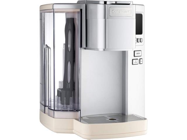 Cuisinart Coffee Maker, Single Serve 72-Ounce Reservoir Coffee Machine, Programmable Brewing & Hot Water Dispenser, Stainless Steel SS-10CRM, Cream