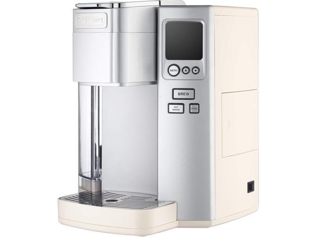 Cuisinart Coffee Maker, Single Serve 72-Ounce Reservoir Coffee Machine, Programmable Brewing & Hot Water Dispenser, Stainless Steel SS-10CRM, Cream