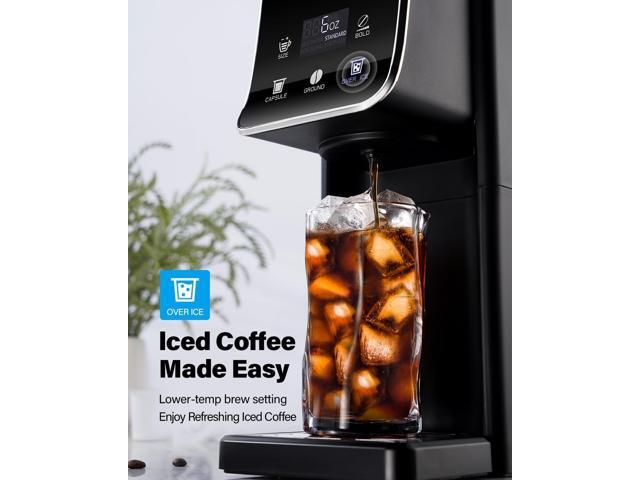SHARDOR Coffee Maker Hot & Iced With Bold Setting,Single Serve Coffee Maker For K Cup And Grounds52 Oz Removable Water Tank,6-14 Oz Brew Sizes,One...