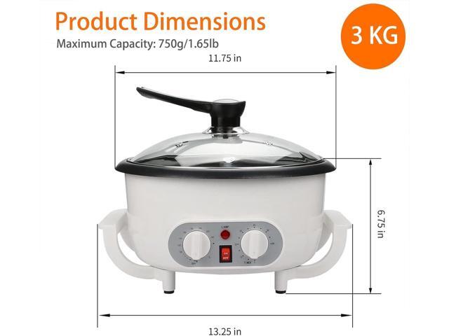 WINB Coffee Roaster Machine for Home Use, 110V Household Electric Coffee Bean Roaster with Timer Roasting Machine Peanut Bean Home Coffee Roaster