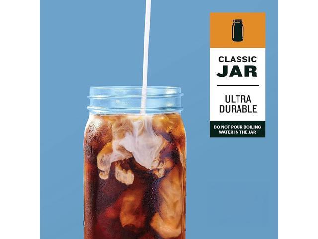 County Line Kitchen Glass Cold Brew Coffee Maker with Lid - Wide Mouth, 2 Quart (64 oz) - Heavy Duty, Leak Proof - Sun & Iced Tea Pitcher, Cold...
