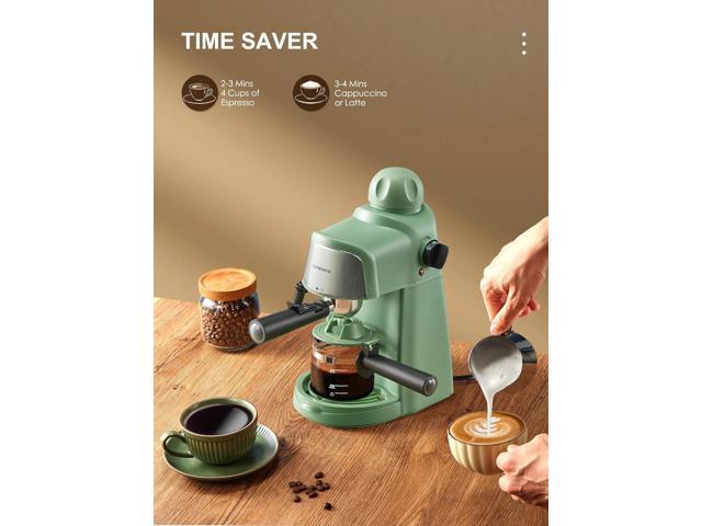 Espresso Machine, 3.5Bar Espresso and Cappuccino Machine with Fast Heating Function, 1-4 Cups Coffee Maker with Milk Frothing Function and Steam...