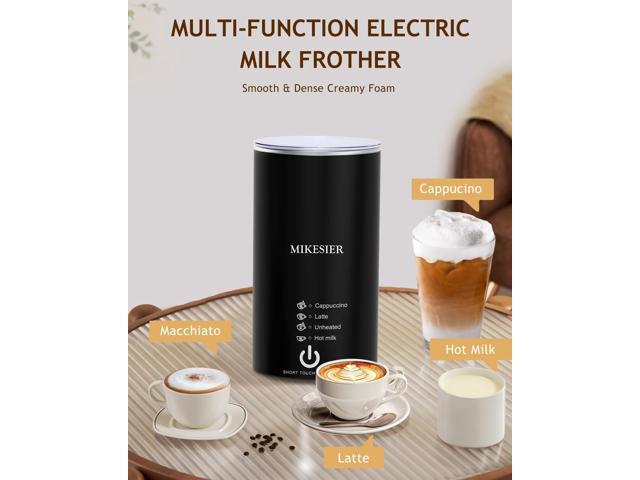 3IN1 Single Serve Coffee Maker for K Cup & Ground, Small Coffee Machine with Milk Frother, 6-14oz Brew Size, 28oz Water Tank, Adjustable Drip Tray