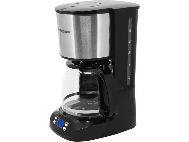 Westinghouse 220 volts 12 cup coffee maker 220v 240 volt Digital Programmable Coffee Machine Permanent Filter & Hot Plate (NOT FOR USE IN USA)