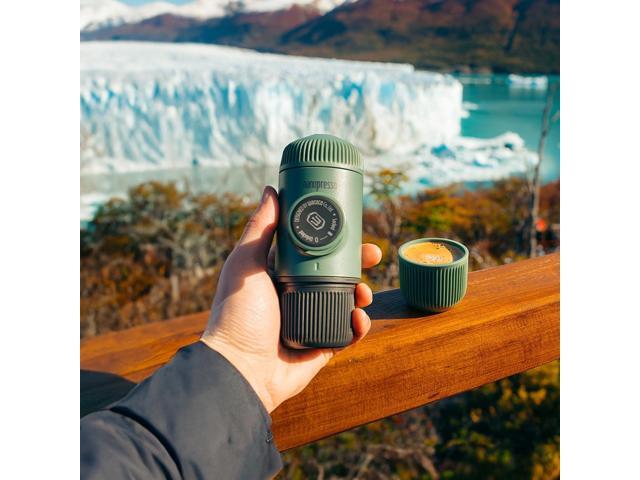 WACACO Nanopresso Portable Espresso Maker Bundled with Protective Case, Upgrade Version of Minipresso, Mini Travel Coffee Machine, Perfect for...