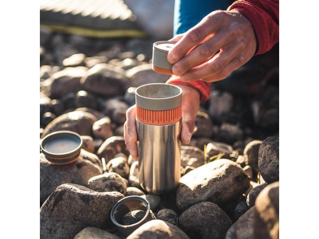 WACACO Pipamoka Portable Coffee Maker, Coffee brewer, All-in-one Vacuum PressuredInsulated Travel Mug, Hand Powered and Filter Pressure Brewer,...