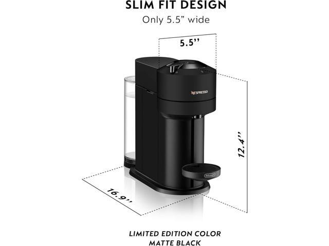 Nespresso Vertuo Next Coffee and Espresso Machine by De'Longhi with Milk Frother, Limited Edition,18 ounces, Matte Black