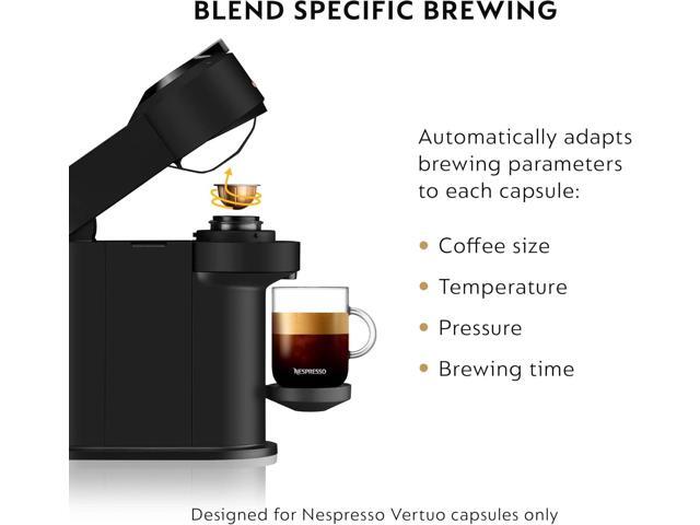 Nespresso Vertuo Next Coffee and Espresso Machine by De'Longhi with Milk Frother, Limited Edition,18 ounces, Matte Black