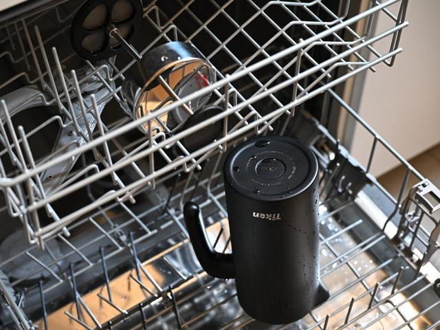 French Press Coffee Maker Stainless Steel Double-wall Vacuum Insulated Coffee Press Dishwasher Safe, 34Oz Black