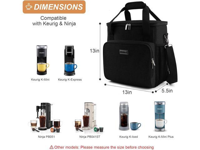BAGLHER Coffee Maker Travel Bag Compatible with Keurig K-Mini, Keurig K-Express, Keurig K-Iced or Other Accessories, Portable Coffee Maker Case...