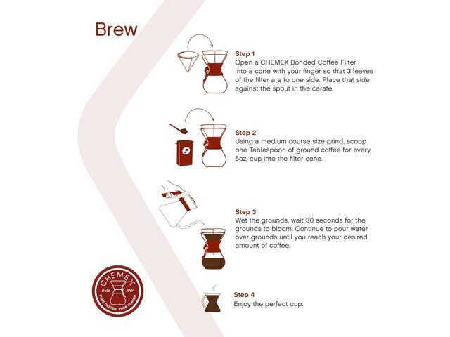 Chemex Pour-Over Glass Coffeemaker - Classic Series - 8-Cup - Exclusive Packaging