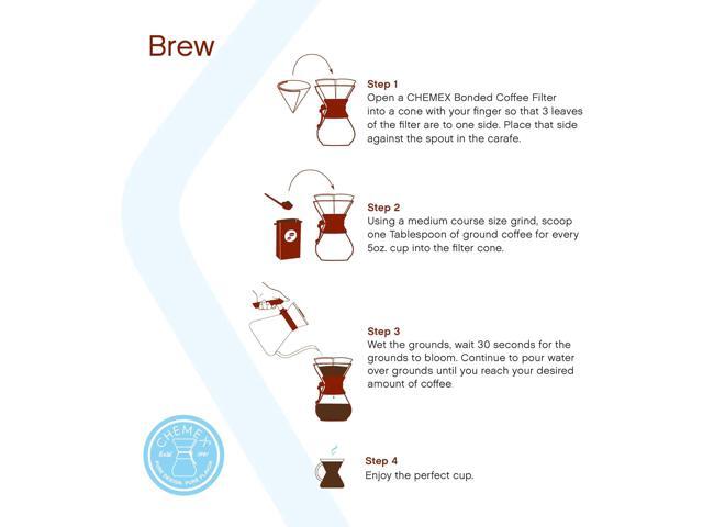 Chemex Pour-Over Glass Coffeemaker - Classic Series - 6-Cup - Exclusive Packaging