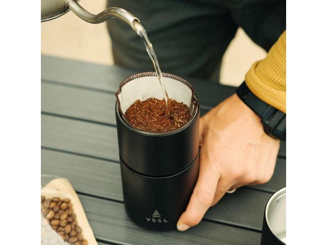 Nest Pour Over Coffee Kit, Transportable and Compact Pour Over Kit with Two 10 oz Double Walled Mugs