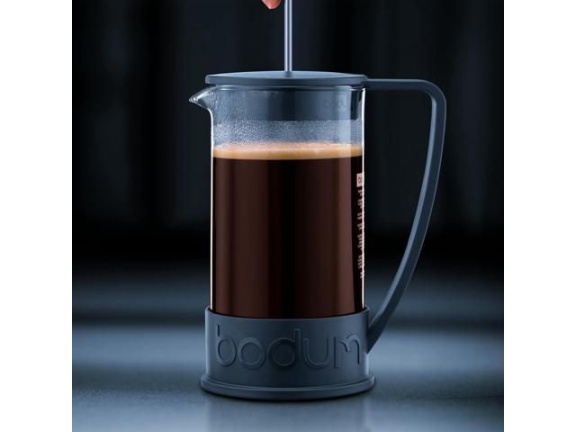 Bodum 51oz Brazil French Press Coffee Maker, High-Heat Borosilicate Glass, Black - Made in Portugal